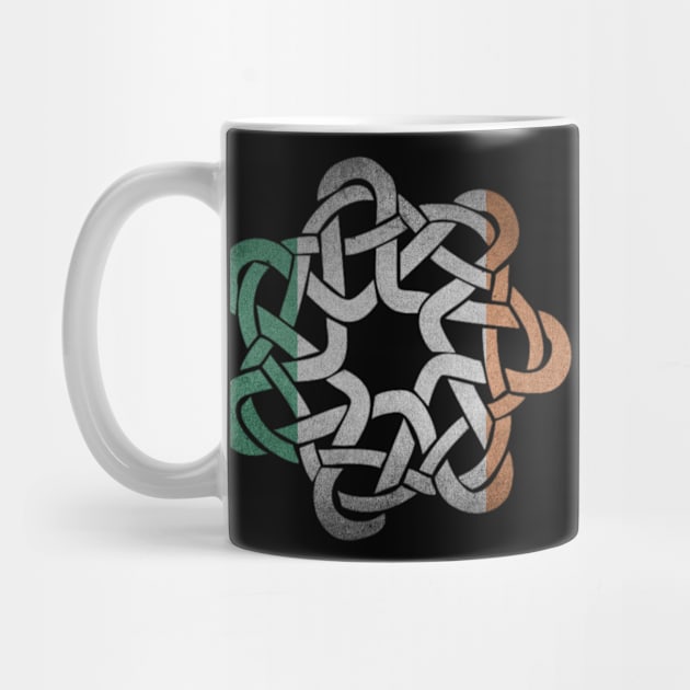 Beautiful Irish Flag Colored Celtic Ornament Knot by PerttyShirty